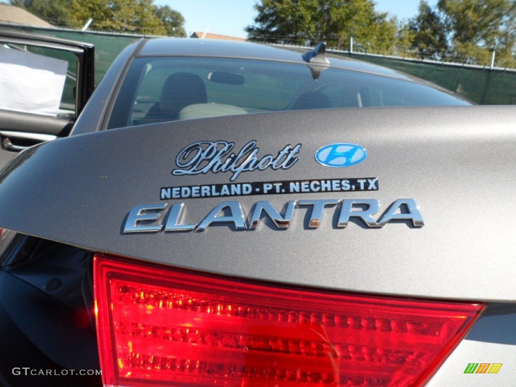 2012 Elantra GLS - Harbor Gray Metallic / Gray photo #15