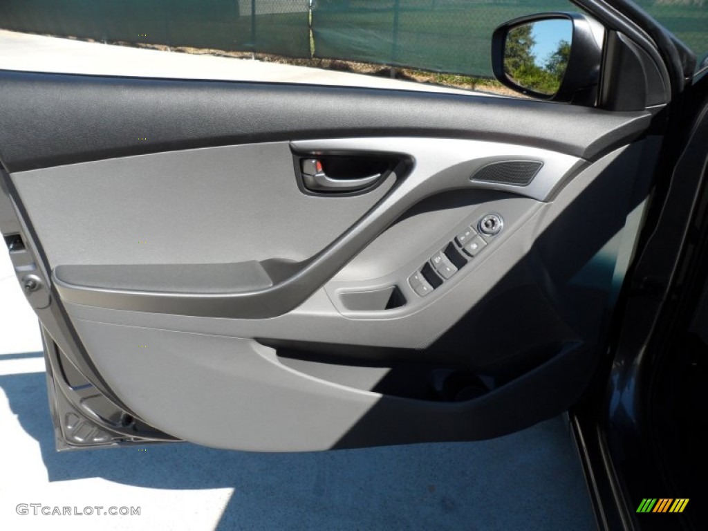 2012 Elantra GLS - Harbor Gray Metallic / Gray photo #21