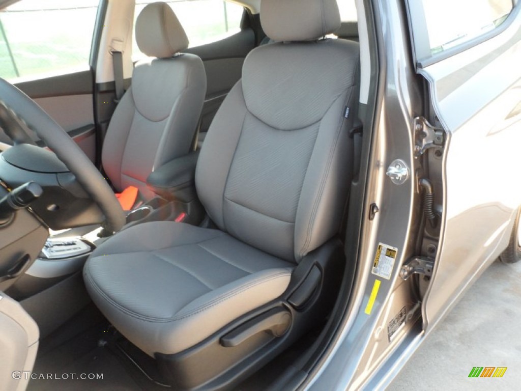 2012 Elantra GLS - Harbor Gray Metallic / Gray photo #23