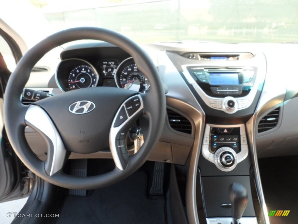 2012 Elantra GLS - Harbor Gray Metallic / Gray photo #25