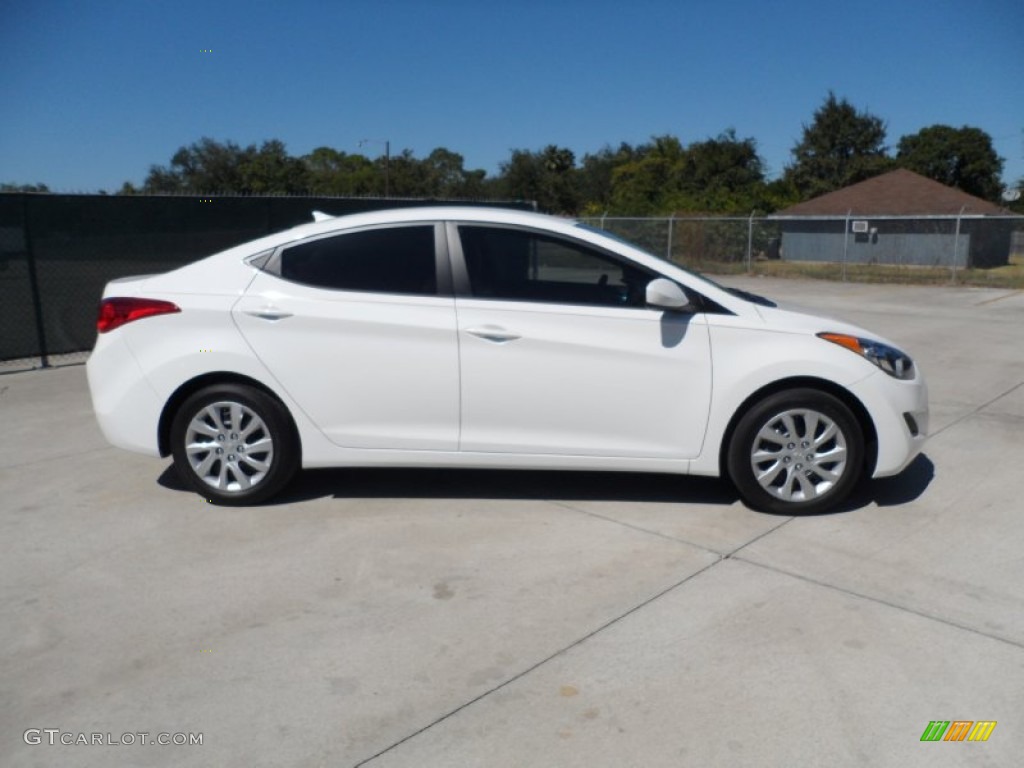 2012 Elantra GLS - Shimmering White / Beige photo #2