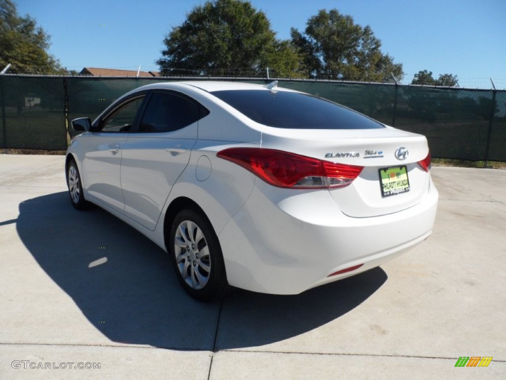 2012 Elantra GLS - Shimmering White / Beige photo #5