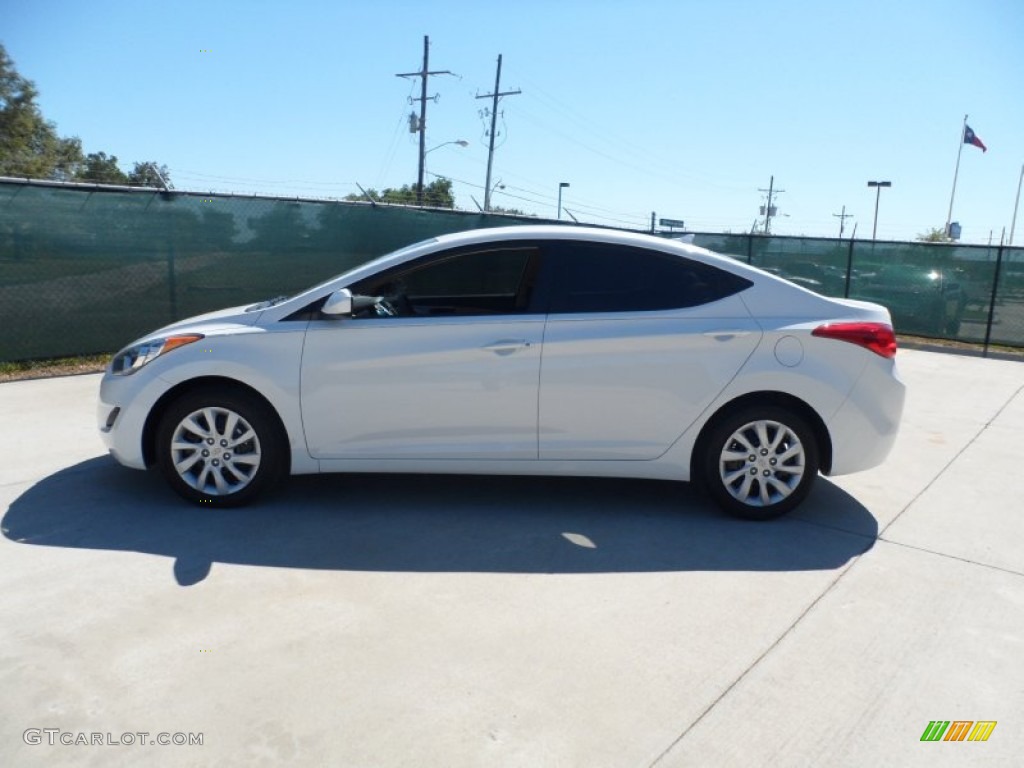 2012 Elantra GLS - Shimmering White / Beige photo #6