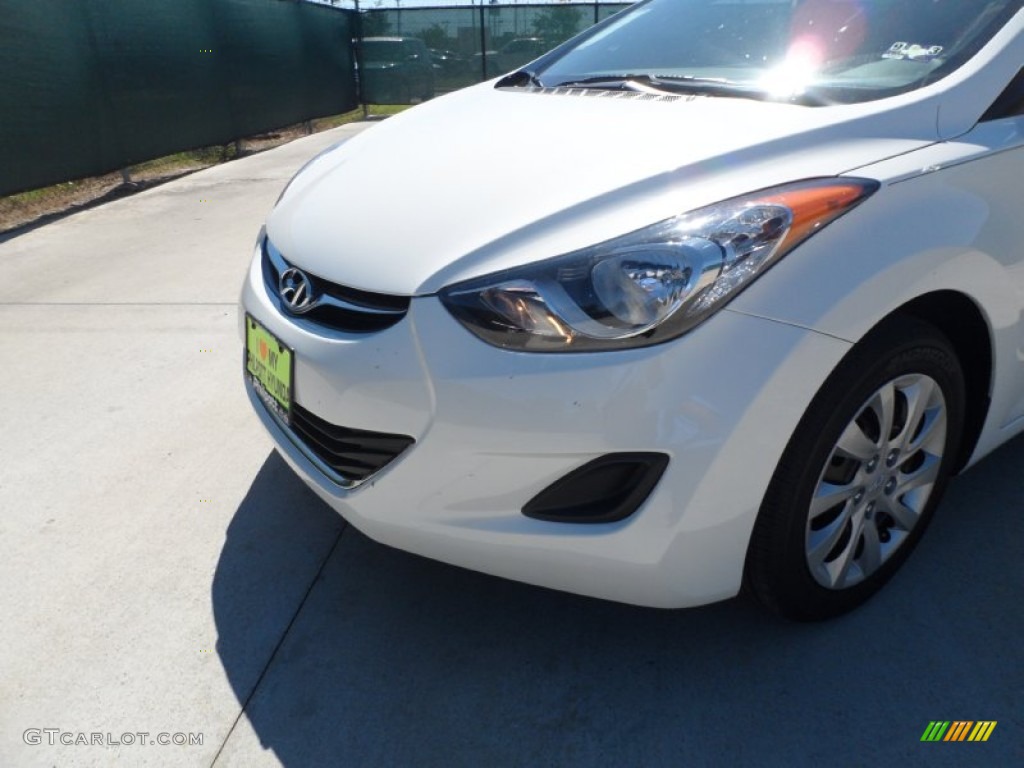 2012 Elantra GLS - Shimmering White / Beige photo #10