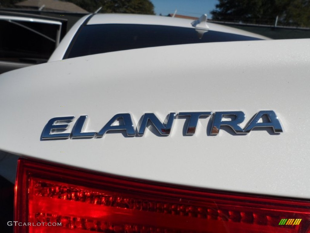 2012 Elantra GLS - Shimmering White / Beige photo #15