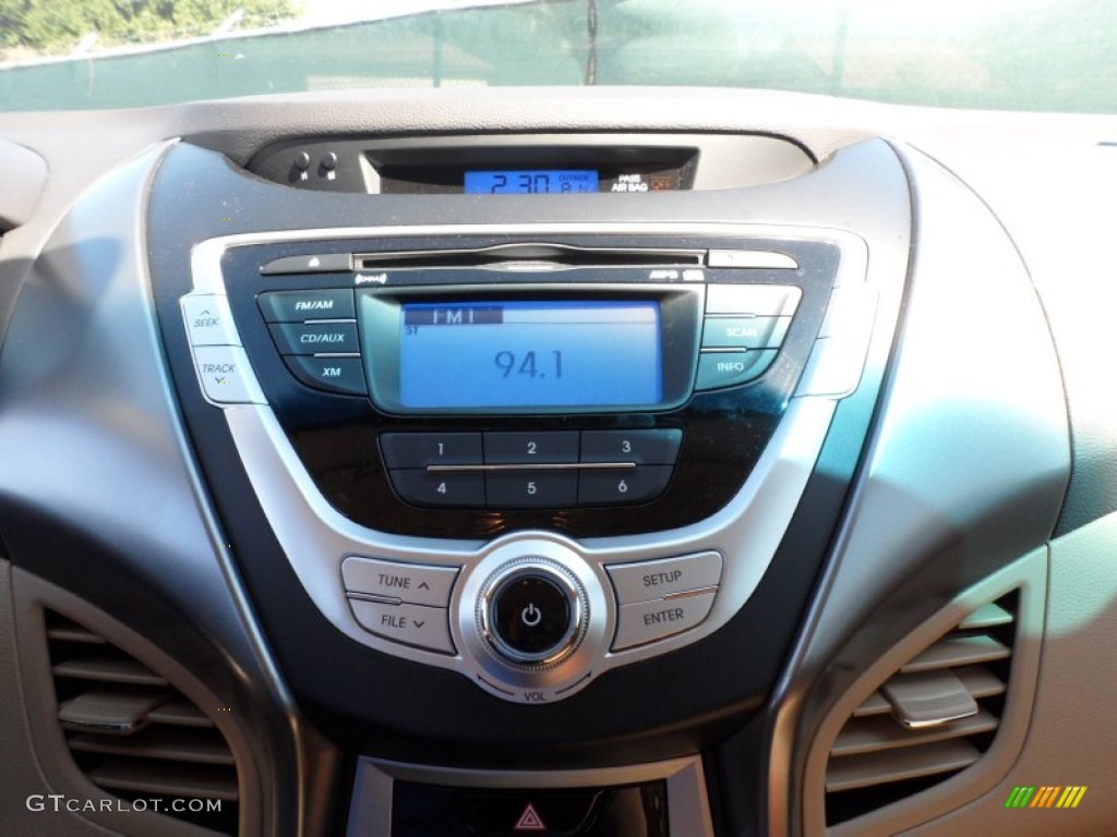 2012 Elantra GLS - Shimmering White / Beige photo #27