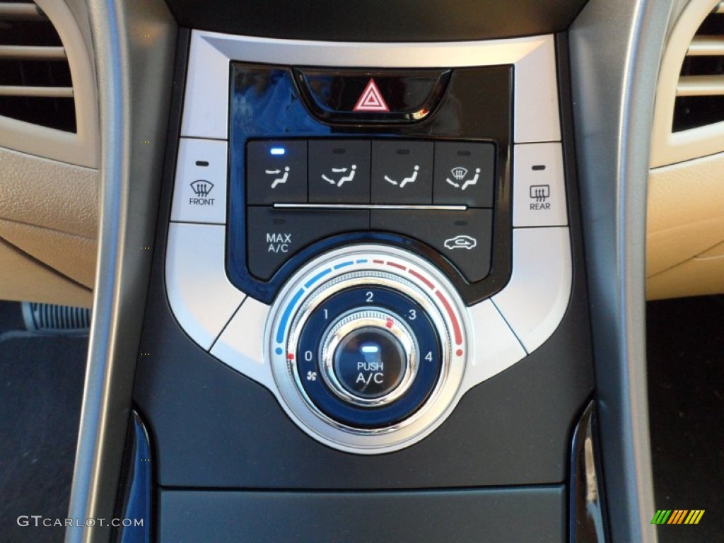 2012 Elantra GLS - Shimmering White / Beige photo #28