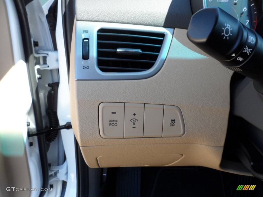2012 Elantra GLS - Shimmering White / Beige photo #32