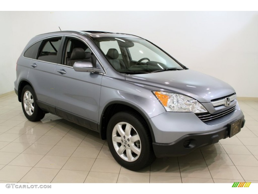 2008 CR-V EX-L 4WD - Glacier Blue Metallic / Gray photo #1