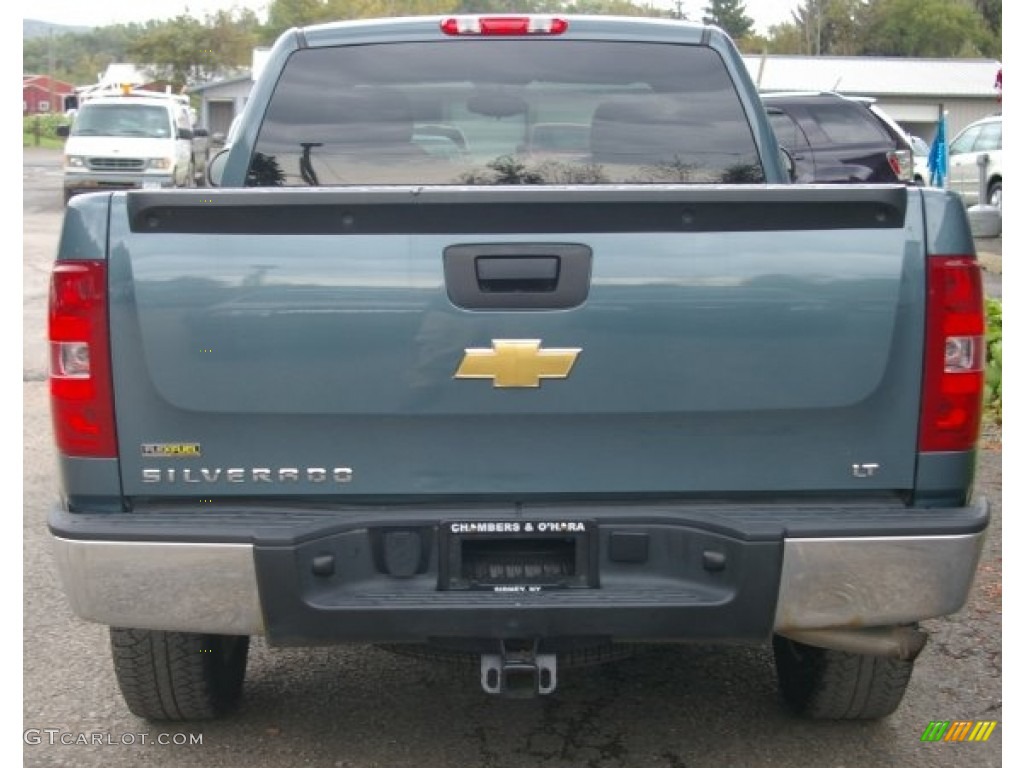 2009 Silverado 1500 LT Extended Cab 4x4 - Blue Granite Metallic / Ebony photo #9