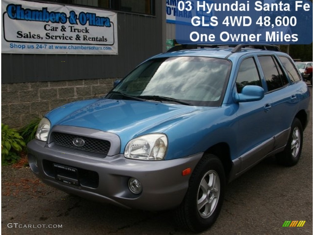 Crystal Blue Hyundai Santa Fe
