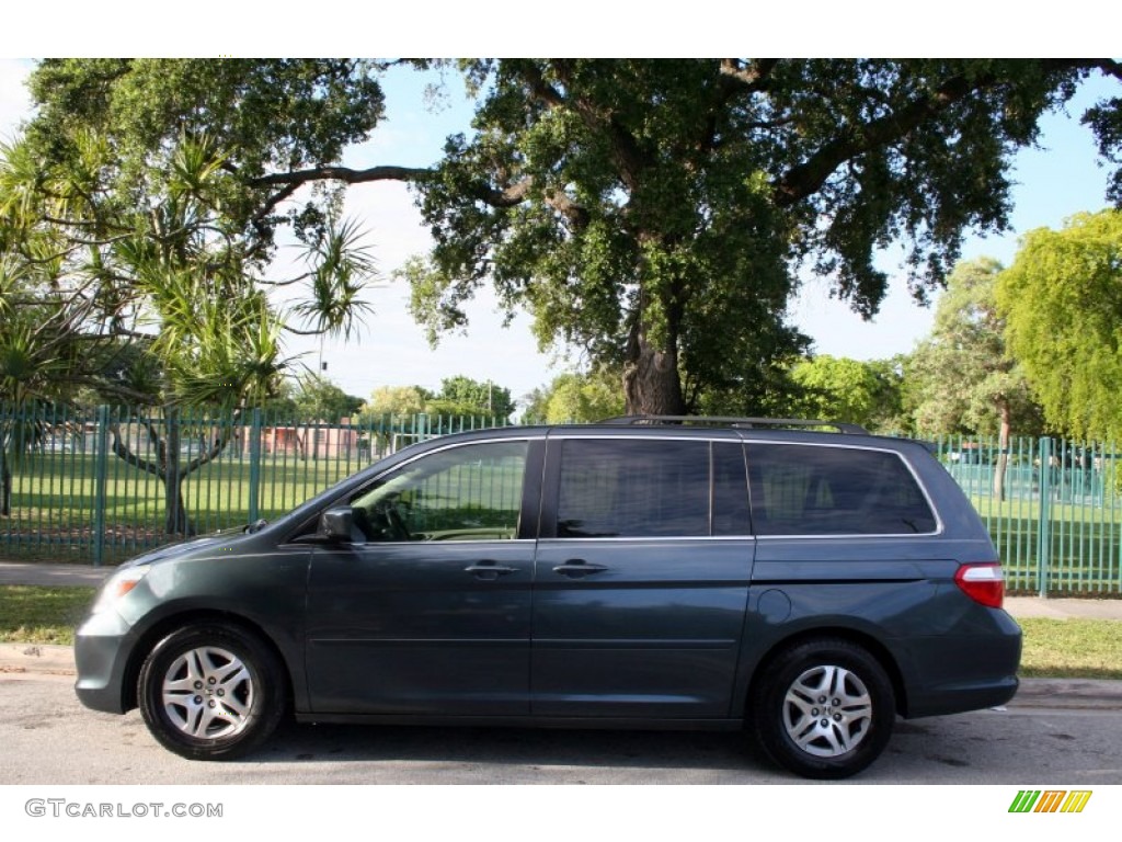 2005 Odyssey EX-L - Slate Green Metallic / Gray photo #3