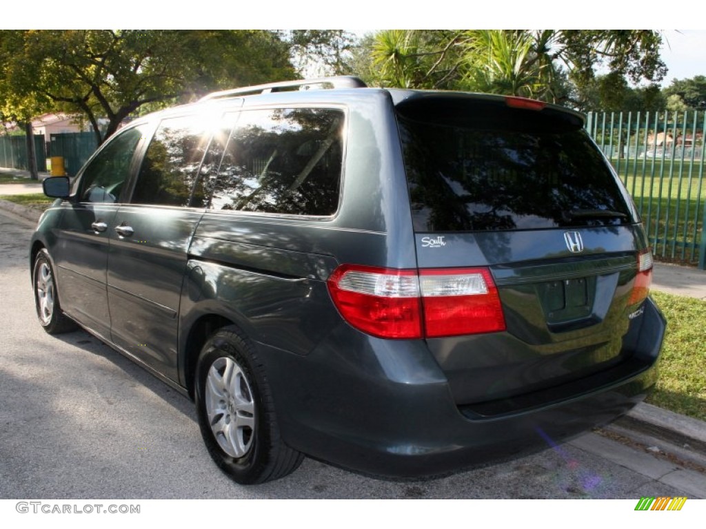 2005 Odyssey EX-L - Slate Green Metallic / Gray photo #8