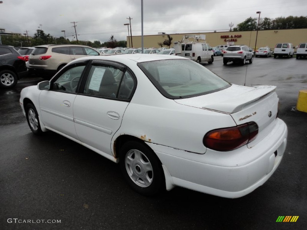 2001 Malibu LS Sedan - Bright White / Neutral photo #4