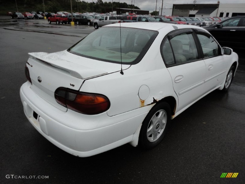 2001 Malibu LS Sedan - Bright White / Neutral photo #5