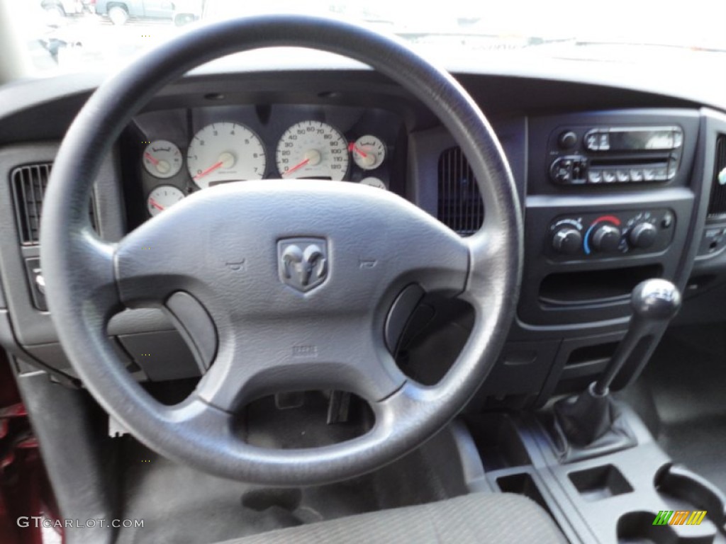 2002 Dodge Ram 1500 ST Regular Cab Dark Slate Gray Steering Wheel Photo #54847978