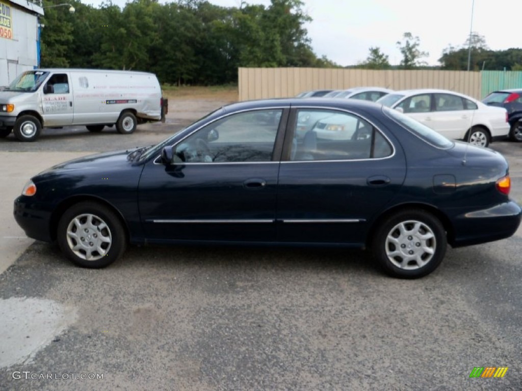 2000 Elantra GLS Sedan - Ebony Black / Gray photo #8