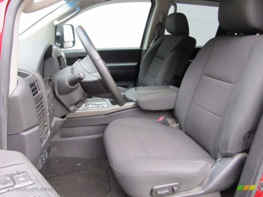 Charcoal Interior 2008 Nissan Titan SE Crew Cab 4x4 Photo #54849895
