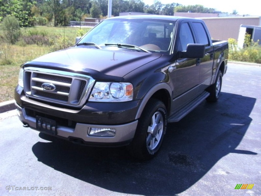 2005 F150 King Ranch SuperCrew 4x4 - Dark Stone Metallic / Castano Brown Leather photo #2