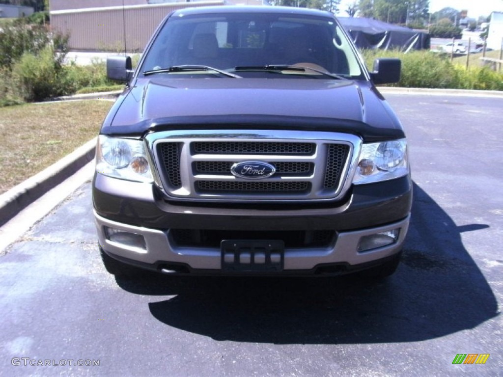 2005 F150 King Ranch SuperCrew 4x4 - Dark Stone Metallic / Castano Brown Leather photo #3