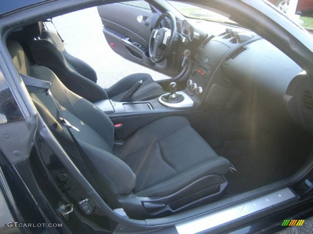 Carbon Black Interior 2006 Nissan 350Z Coupe Photo #54853996