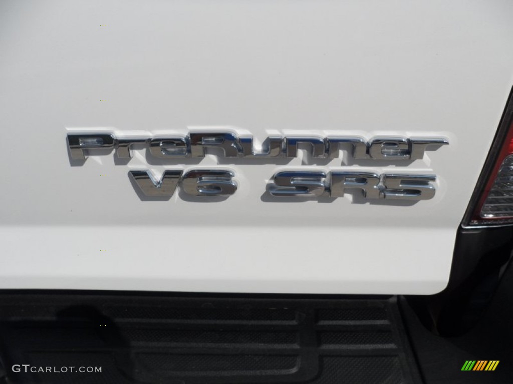 2012 Tacoma V6 SR5 Prerunner Double Cab - Super White / Graphite photo #16