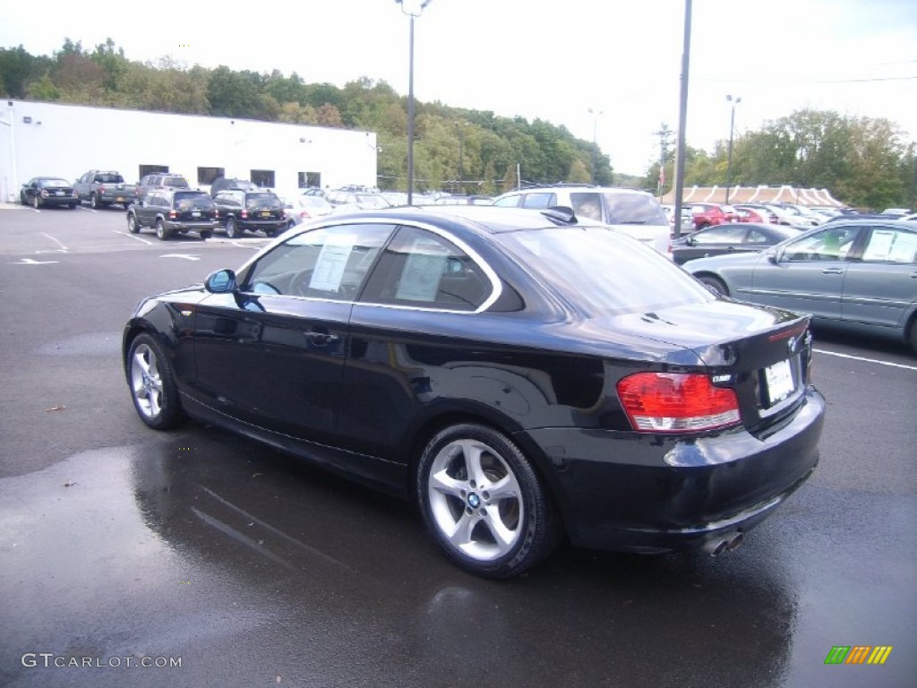 2008 1 Series 128i Coupe - Jet Black / Black photo #3