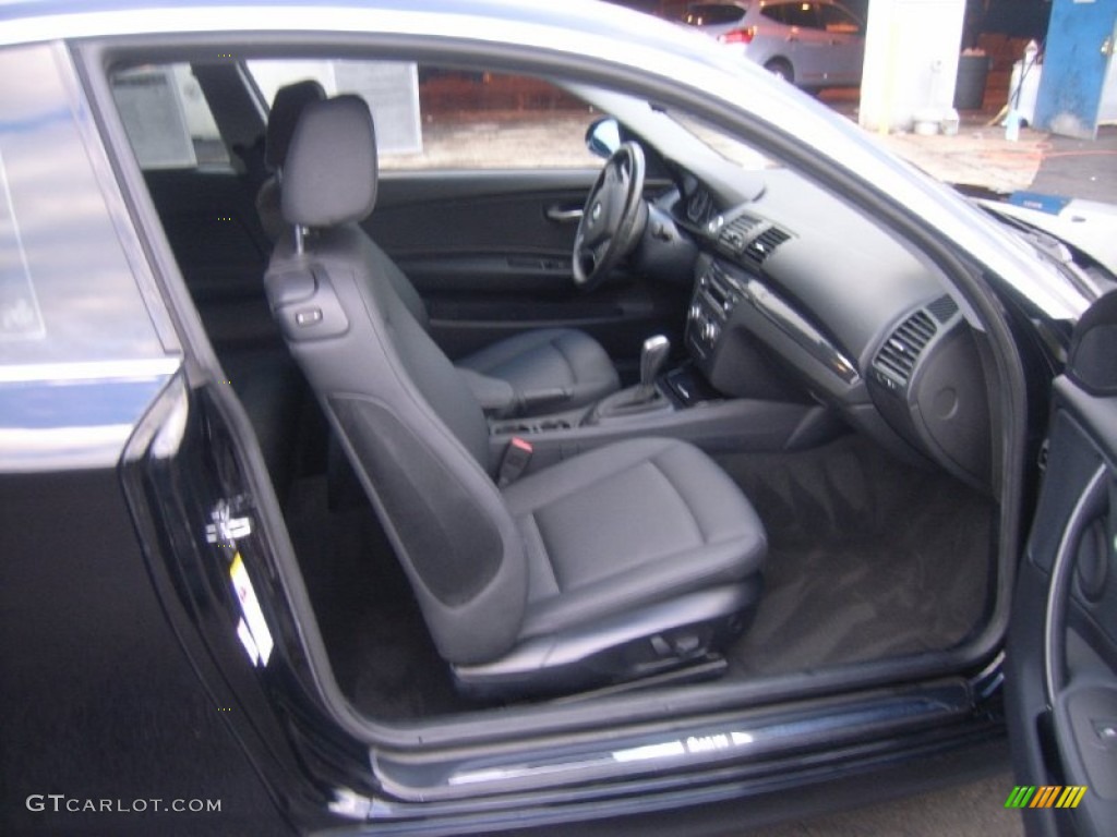 2008 1 Series 128i Coupe - Jet Black / Black photo #15