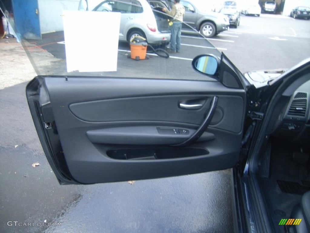 2008 1 Series 128i Coupe - Jet Black / Black photo #16