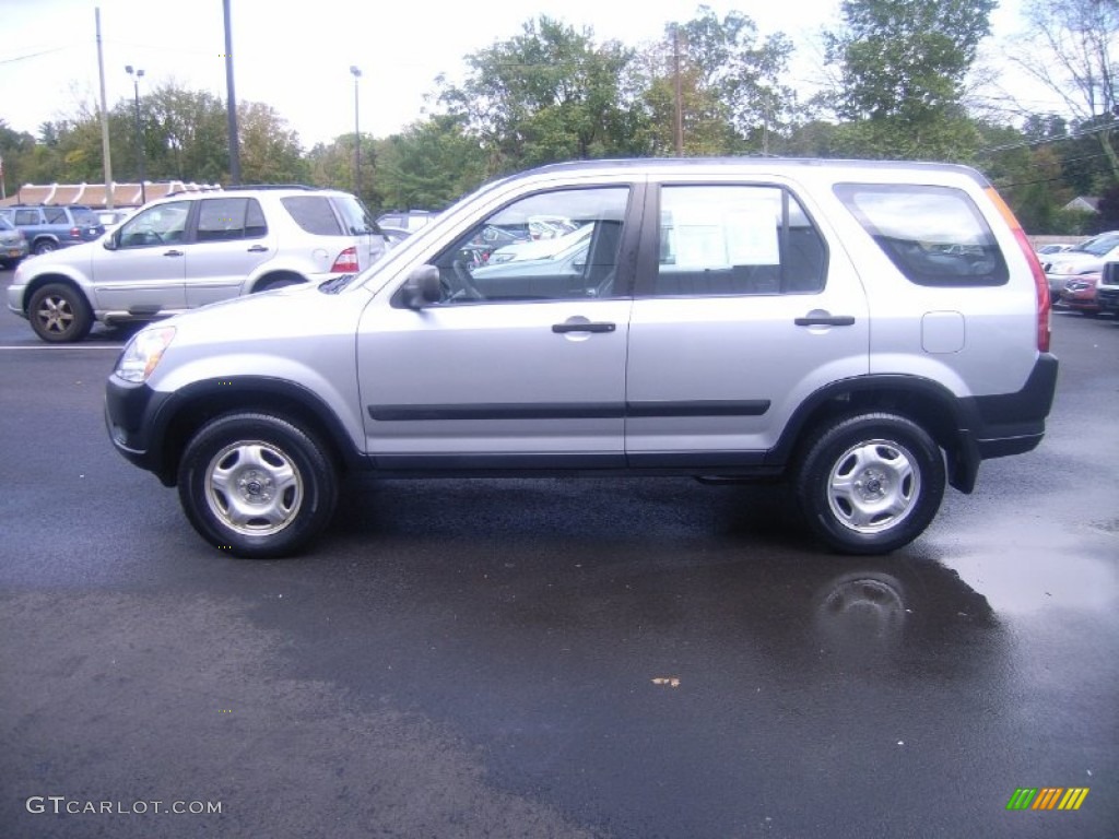 2002 CR-V LX 4WD - Satin Silver Metallic / Black photo #2