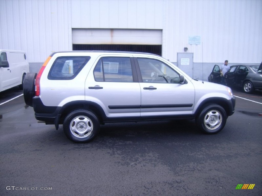 2002 CR-V LX 4WD - Satin Silver Metallic / Black photo #6