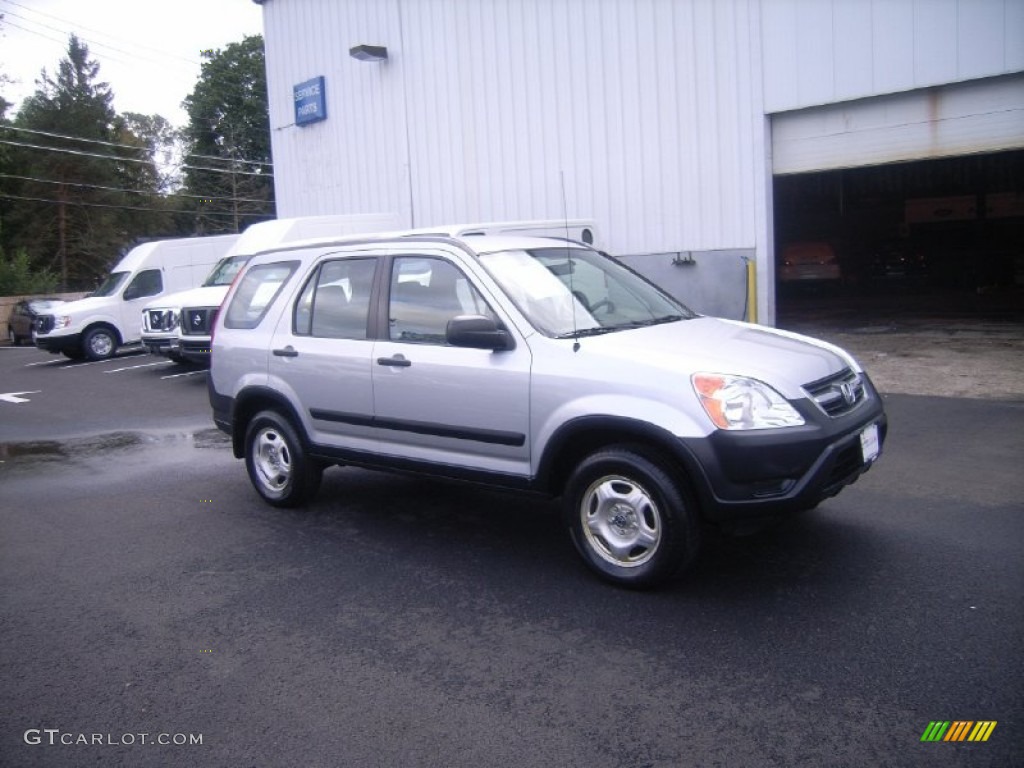 2002 CR-V LX 4WD - Satin Silver Metallic / Black photo #7