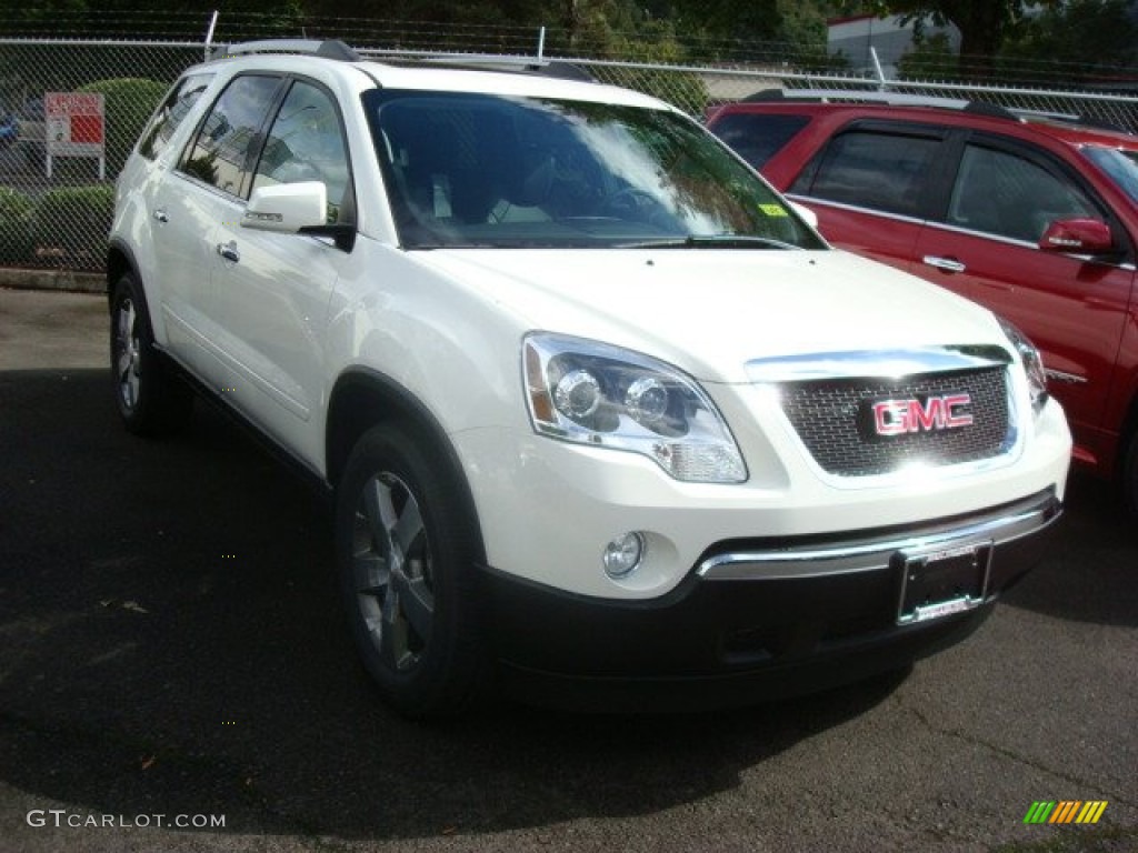 2012 Acadia SLT AWD - Summit White / Ebony photo #2