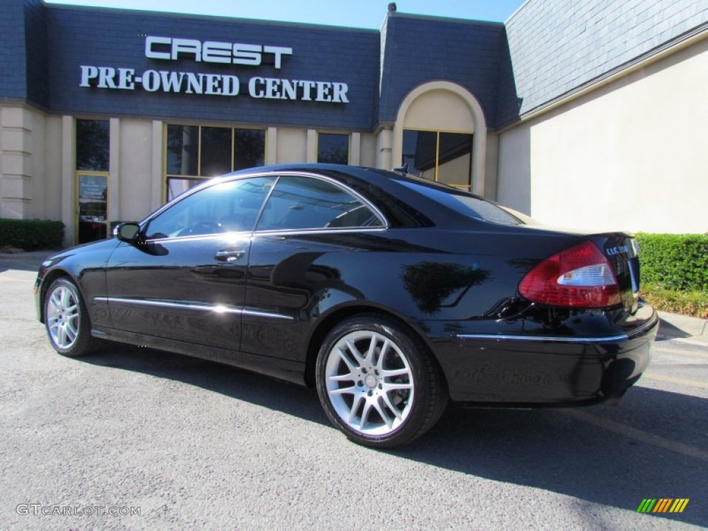 2009 CLK 350 Coupe - Black / Black photo #2