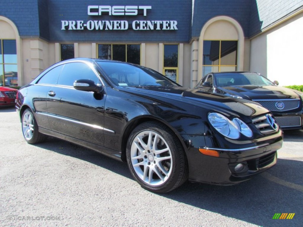 2009 CLK 350 Coupe - Black / Black photo #5