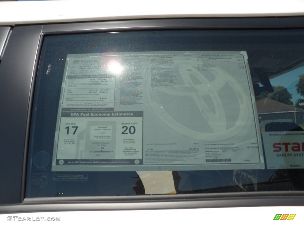 2012 Toyota FJ Cruiser 4WD Window Sticker Photo #54856033