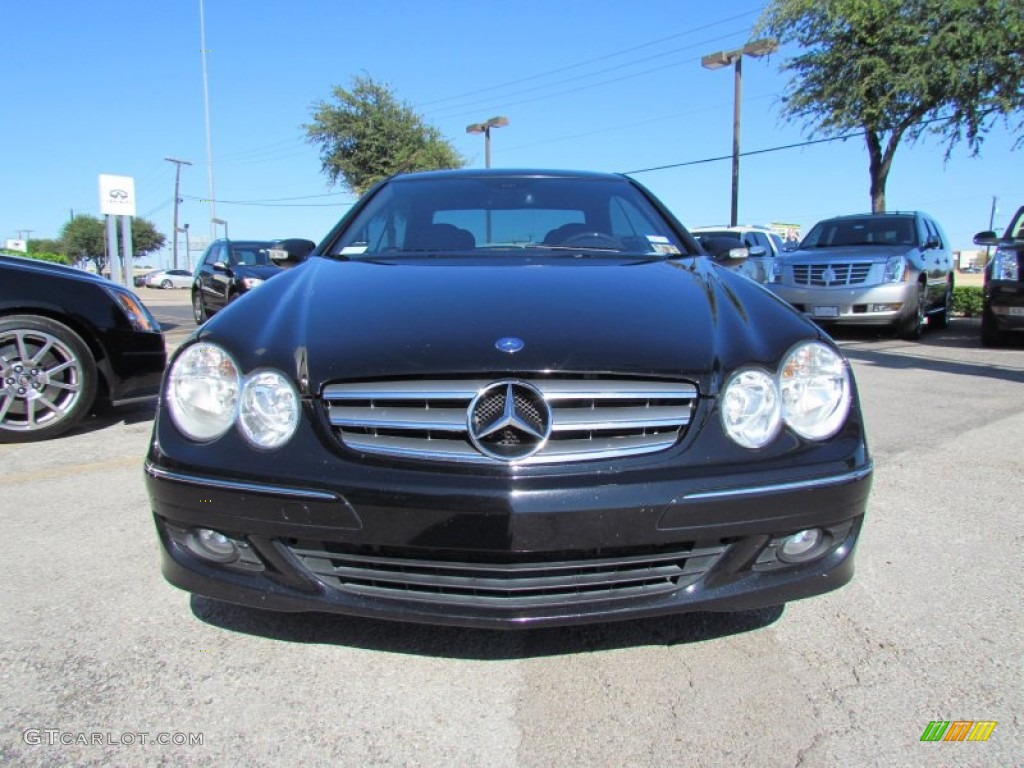 2009 CLK 350 Coupe - Black / Black photo #6