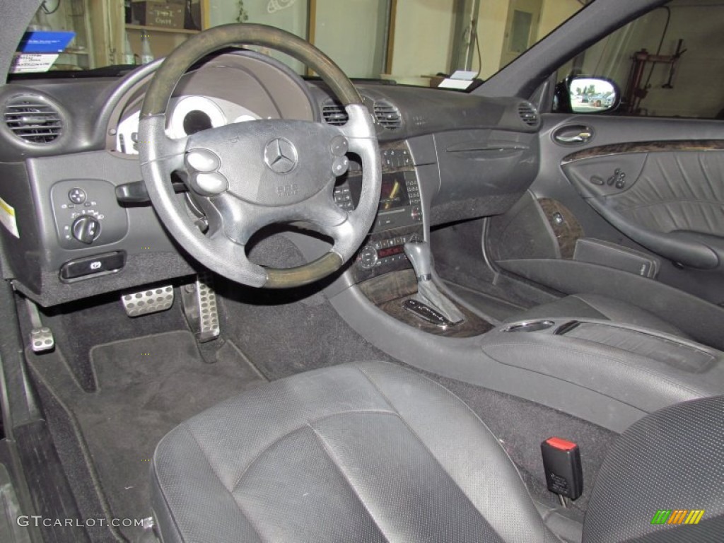 2009 CLK 350 Coupe - Black / Black photo #13