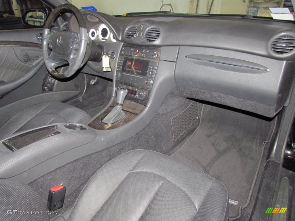 2009 CLK 350 Coupe - Black / Black photo #16