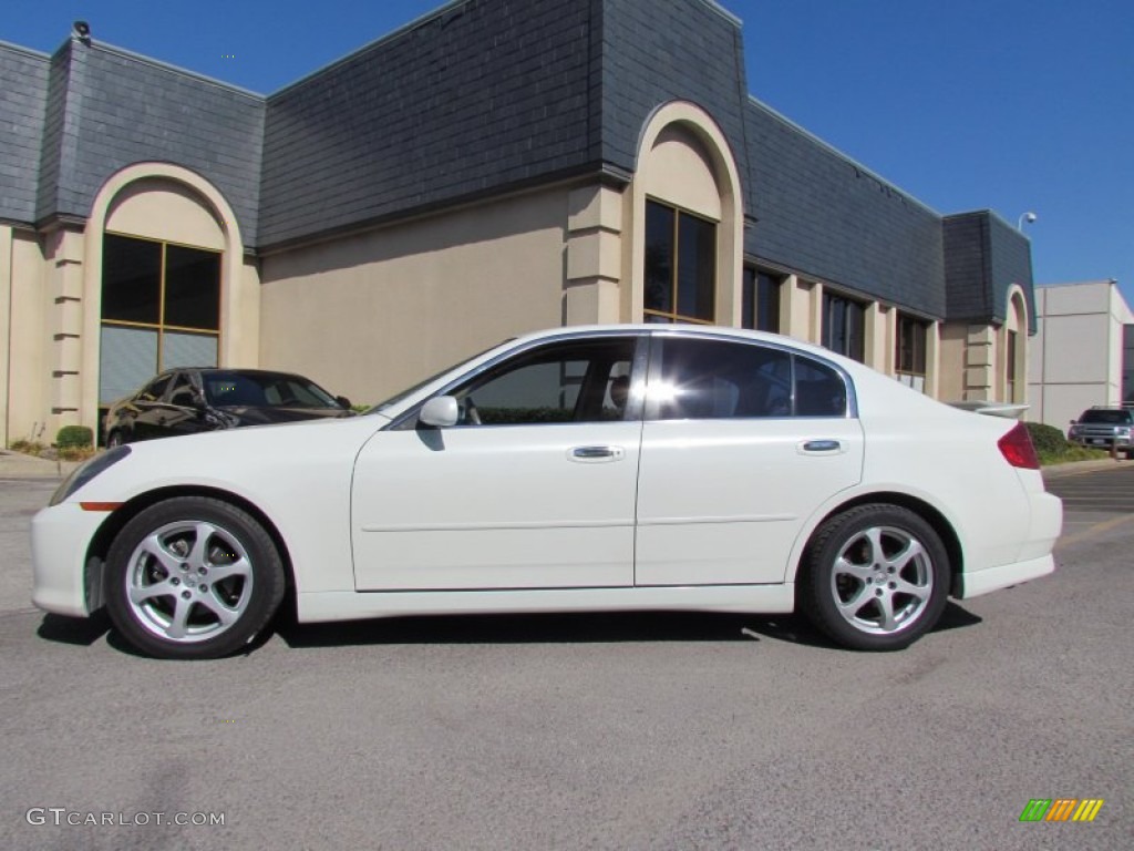 2004 G 35 Sedan - Ivory White Pearl / Willow photo #1