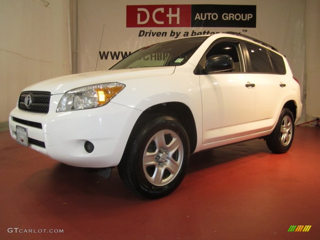 2007 RAV4 4WD - Super White / Ash Gray photo #1