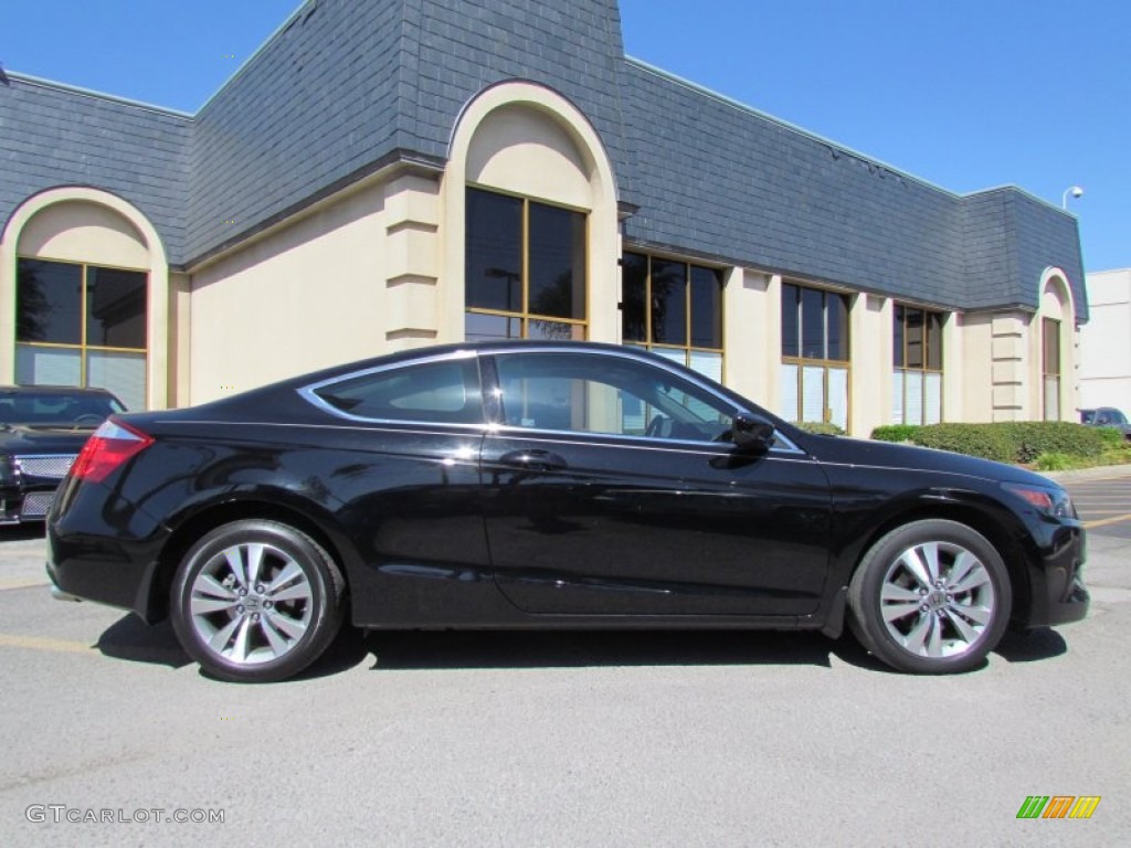 2009 Accord EX-L Coupe - Crystal Black Pearl / Black photo #4