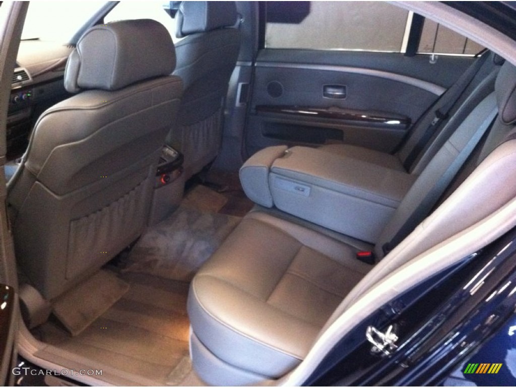 2007 7 Series 750Li Sedan - Azurite Black Metallic / Flannel Grey photo #6