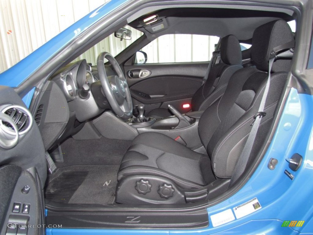 Black Cloth Interior 2009 Nissan 370Z Coupe Photo #54858568