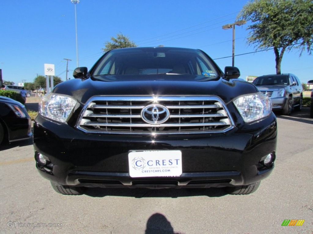 2008 Highlander Limited - Black / Sand Beige photo #6