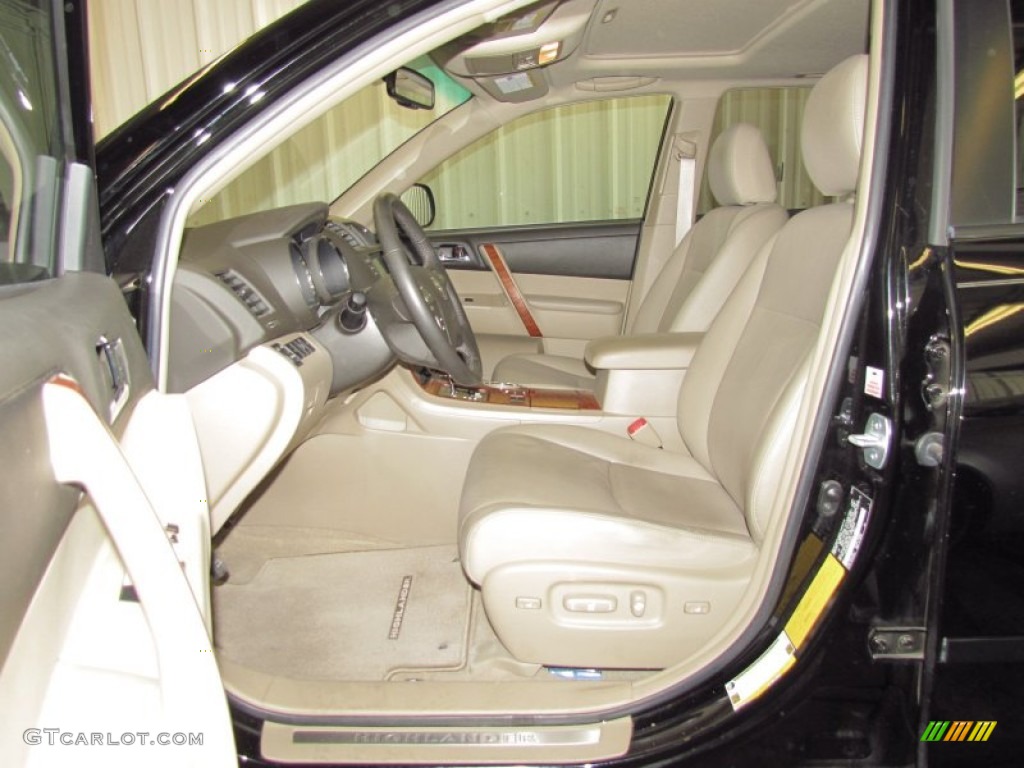 2008 Highlander Limited - Black / Sand Beige photo #8