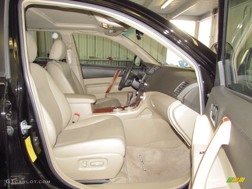 2008 Highlander Limited - Black / Sand Beige photo #9