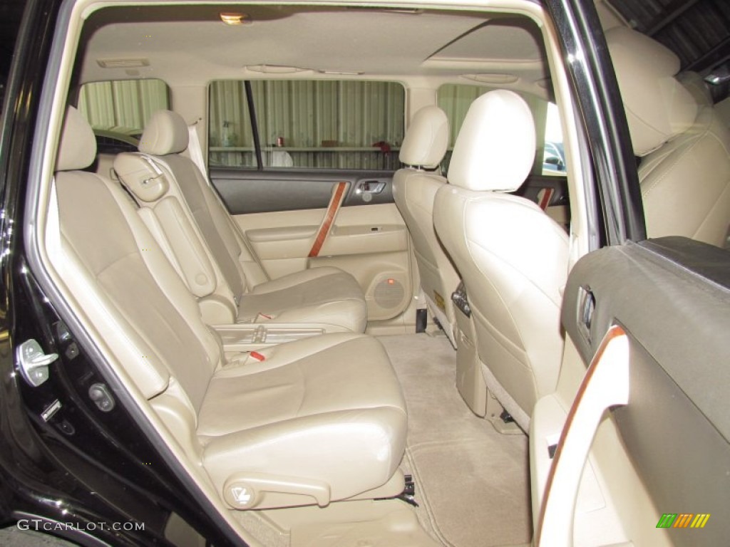 2008 Highlander Limited - Black / Sand Beige photo #10