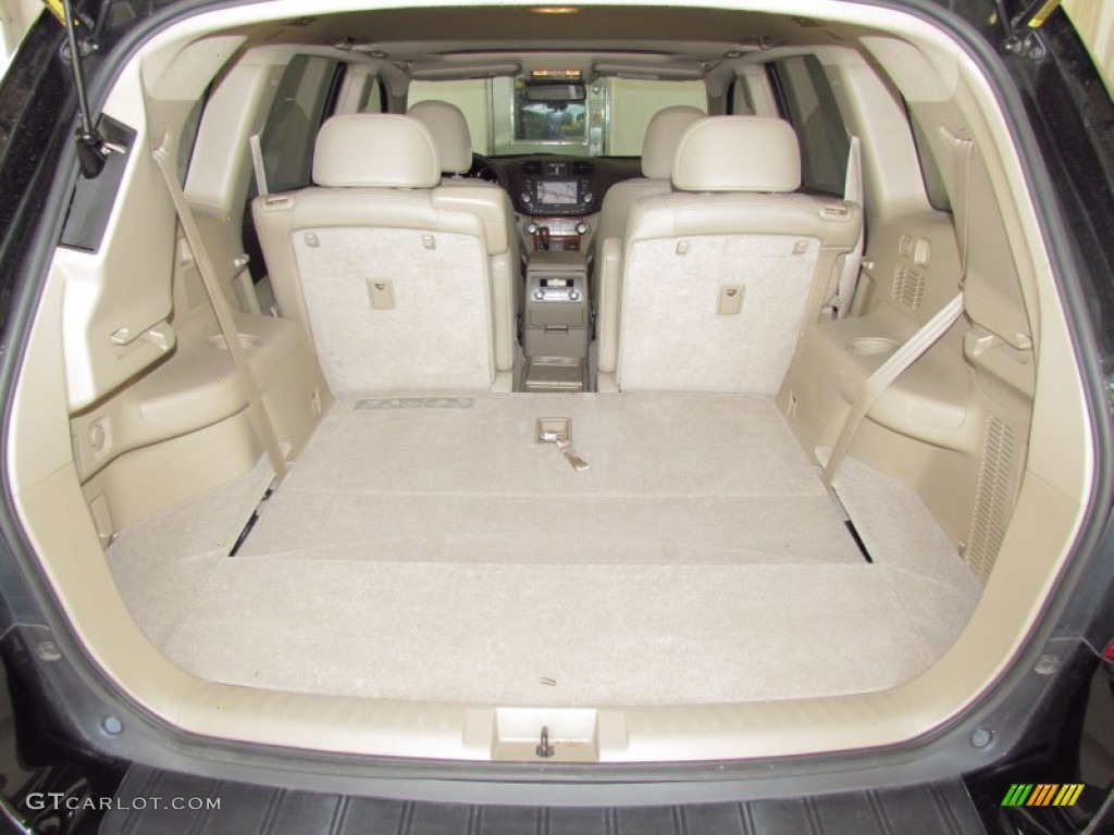 2008 Highlander Limited - Black / Sand Beige photo #20