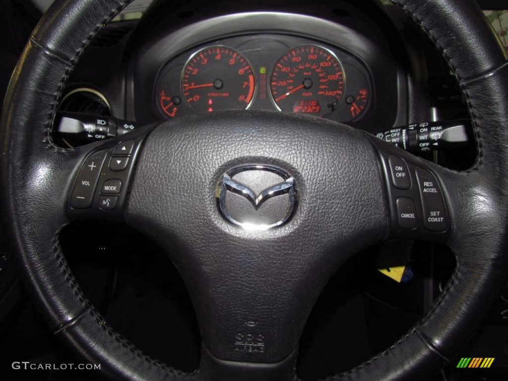 2006 MAZDA6 s Grand Sport Hatchback - Tungsten Gray Metallic / Black photo #15